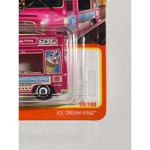 Ice Cream King Matchbox 70 Years Short Card Diecast Pink Truck Sealed - Picture 5 of 8